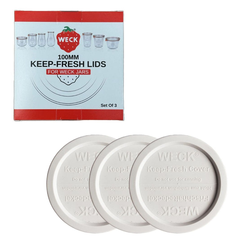 Weck 100mm Keep Fresh Lids for Weck Jars, BPA-Free, 3-pk Z2