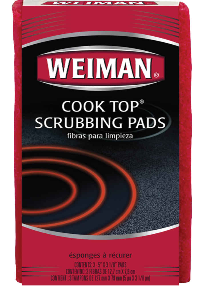 Weiman No Scratch Cooktop Scrubbing Pads for Ceramic and Glass Ranges, 3-pk B8