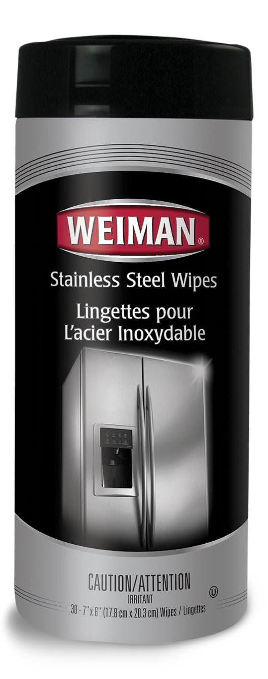 Weiman Stainless Steel Cleaning and Protectant Wipes, 30 Wipes O1