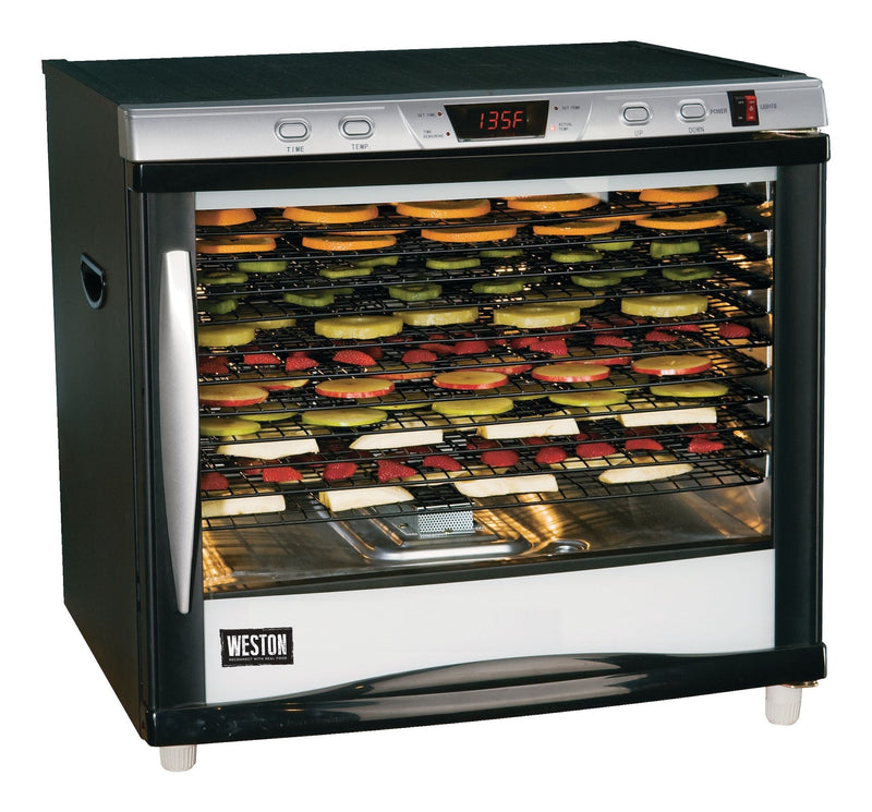 Weston Pro-1200 12-Tray Digital 110V 1600W Dehydrator, 80-L J6