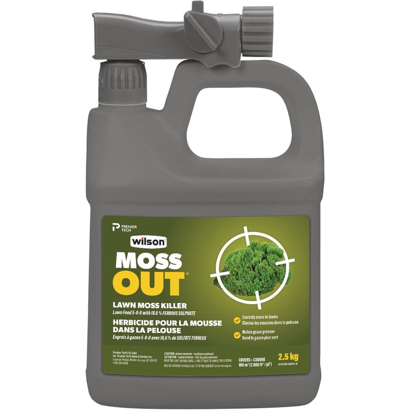 Wilson MossOut Moss Killer with Lawn Food 5-0-0, 2.5-kg V9