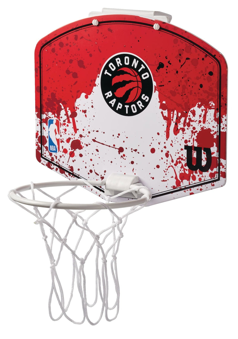 Wilson NBA Toronto Raptors Over-The-Door Mini Basketball Hoop & Net Set withBall L2