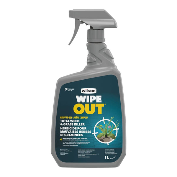 Wilson Wipe Out Ready-to-Use Total Weed & Grass Killer, Herbicide Sprayer, 1-L B4