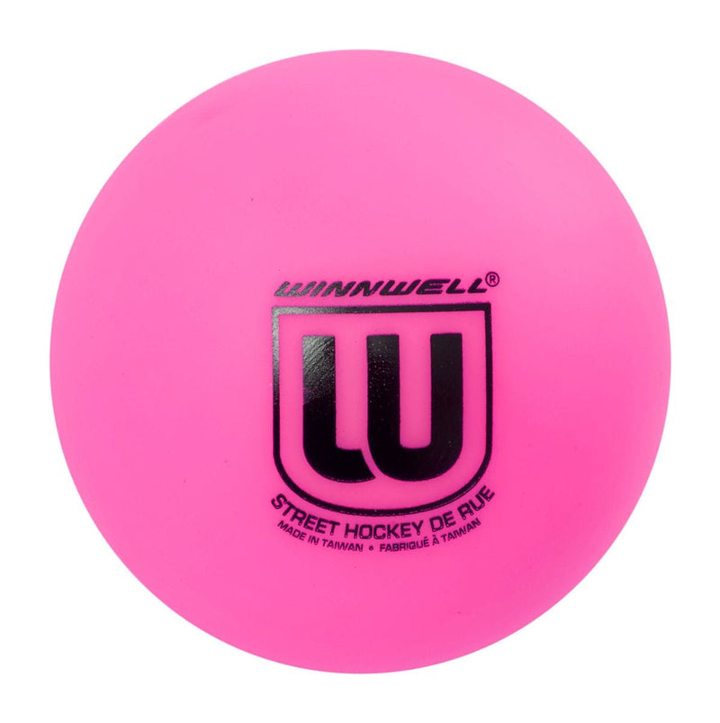 Winnwell Cold Weather Street Hockey Ball, Pink O1