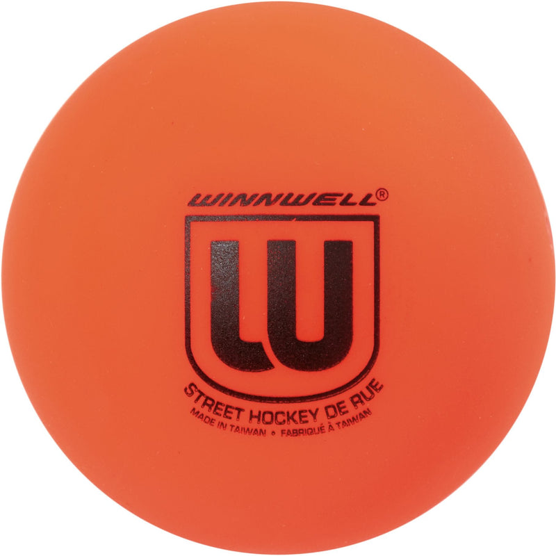 Winnwell Street Hockey Medium Ball, Orange, 65mm, 50g N4