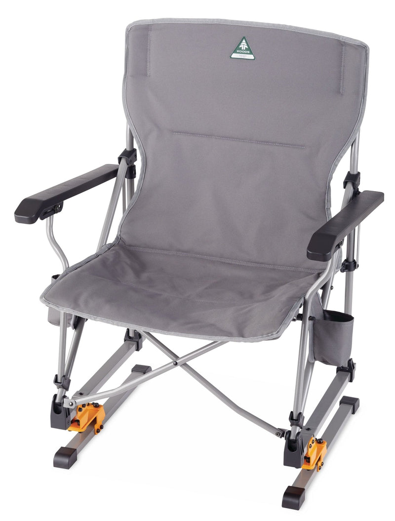 Woods Bonavista Folding Camp Rocker Chair, Grey W0