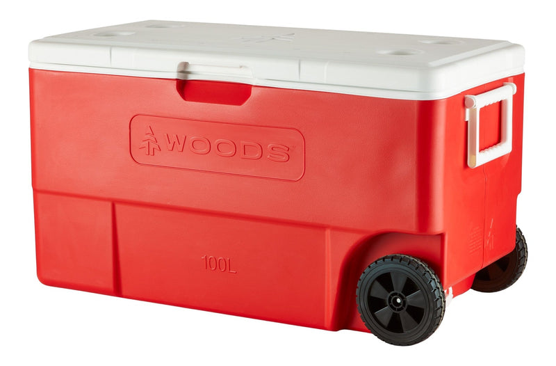 Woods Boreal Wheeled Camping Cooler, 130-Can, 100-L F6