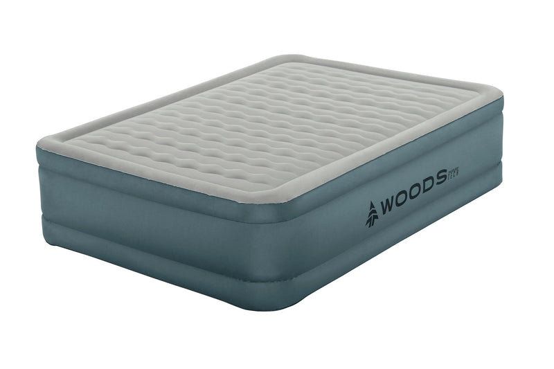 Woods Double-High ToughGuard Airbed with Built-in AlwayzAire Pump, Queen F4
