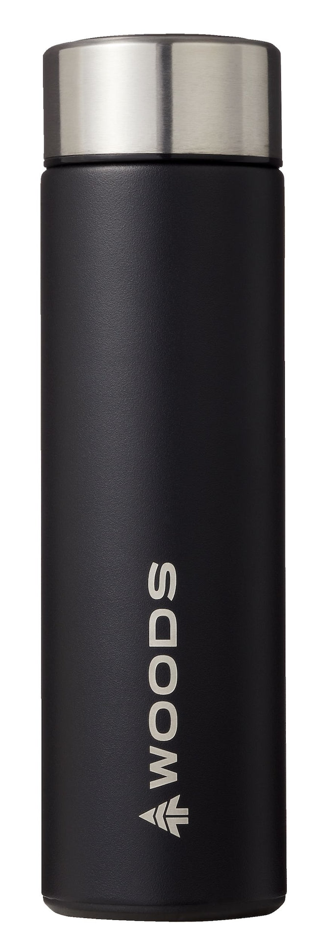 Woods Leak-Tight Tumbler, 16.9-oz, Stainless Steel, Leak-Proof, Black, Medium O5