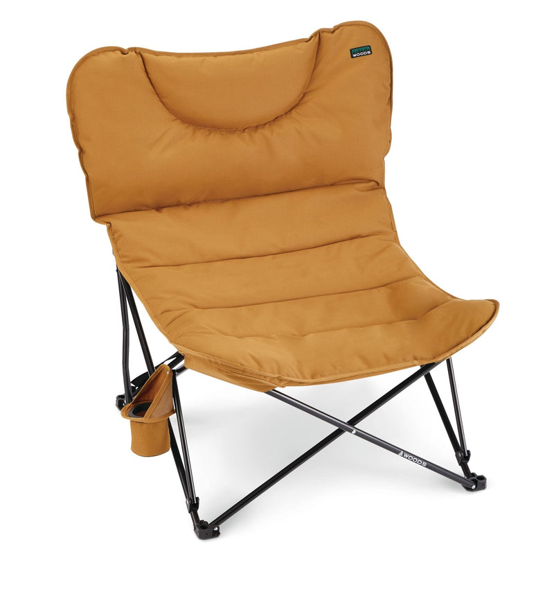 Woods Mammoth Folding Camping Chair with Cup Holder, Dijon A3