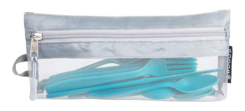 Woods Reusable BPA-Free Plastic Camp Cutlery Set, 16-pc L1