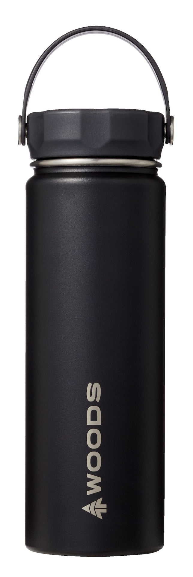Woods Water Bottle, 22-oz, Stainless Steel, Leak-Proof, Black F9