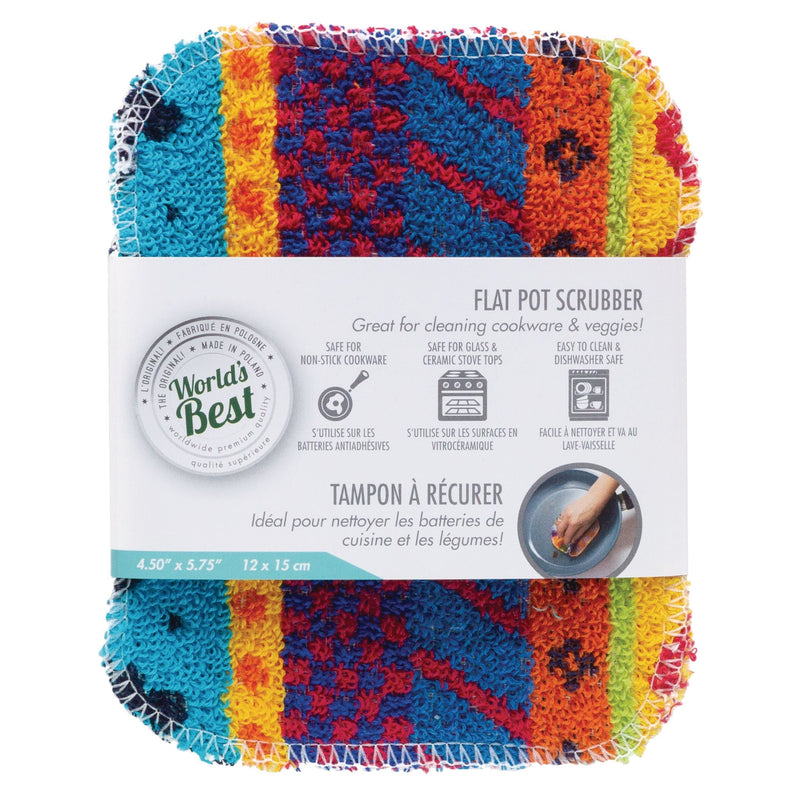 World's Best Flat Pot Scrubber, 1-pk U5