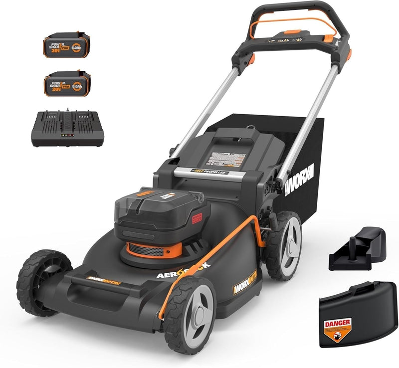 Worx 40V Nitro PowerShare 3-in-1 Self-Propelled 21-in Lawn Mower Q9
