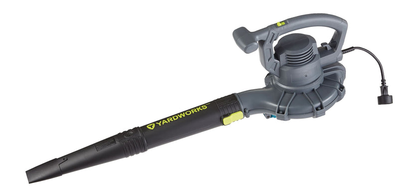 Yardworks 12 Amp 400CFM Electric Leaf Blower/Vacuum, Black N1