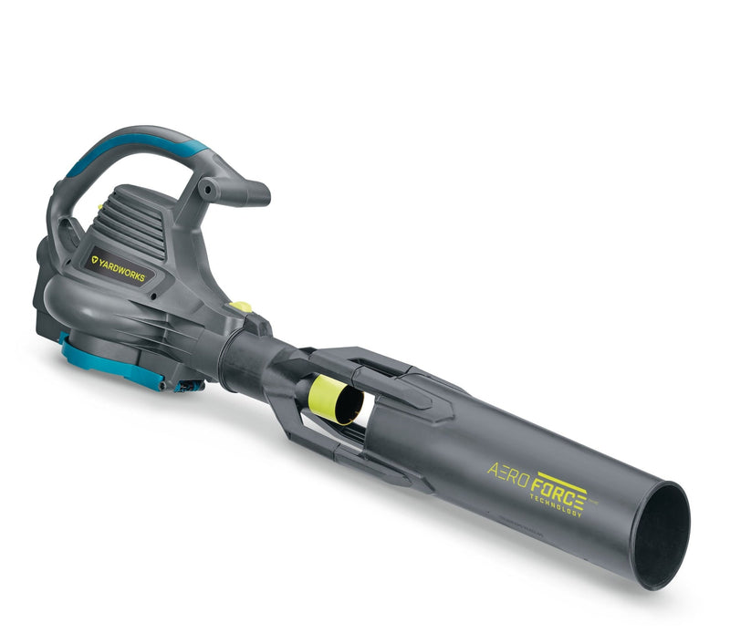 Yardworks 12 Amp Electric Leaf Blower/Vacuum with Aero Force Technology Black W0