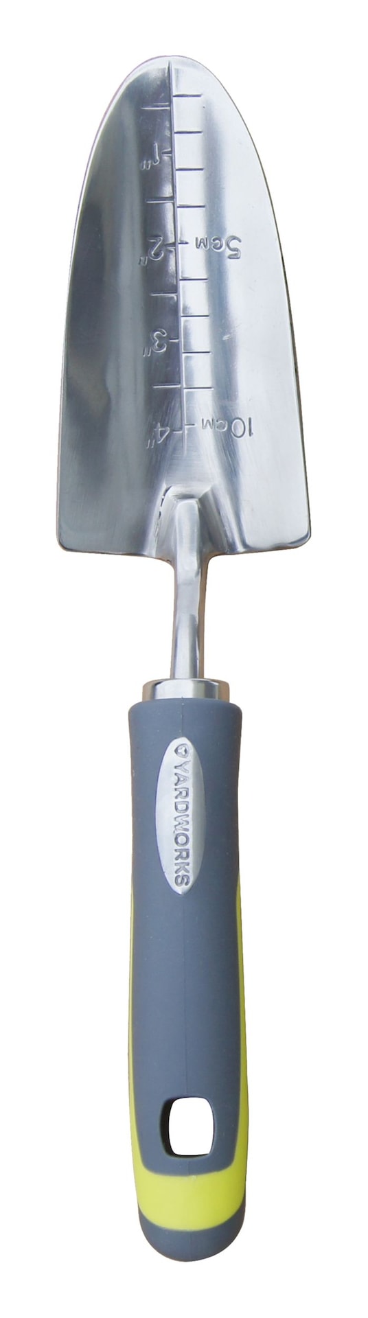 Yardworks 12-in Stainless-Steel Hand Transplanter with Rubber Handle A6