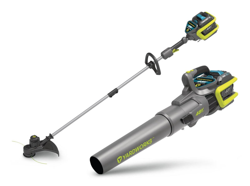 Yardworks 48 V Cordless Leaf Blower & Trimmer Combo, 2 Ah Battery Included C7