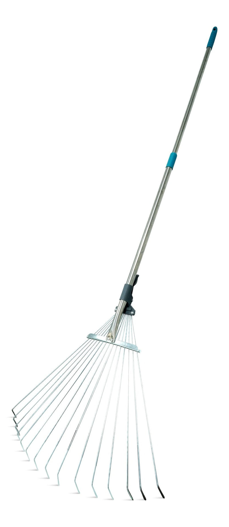 Yardworks 7 to 21-in Wide Metal Adjustable-Tine Telescopic Leaf Rake, 32 to 63-in Aluminum Shaft E2