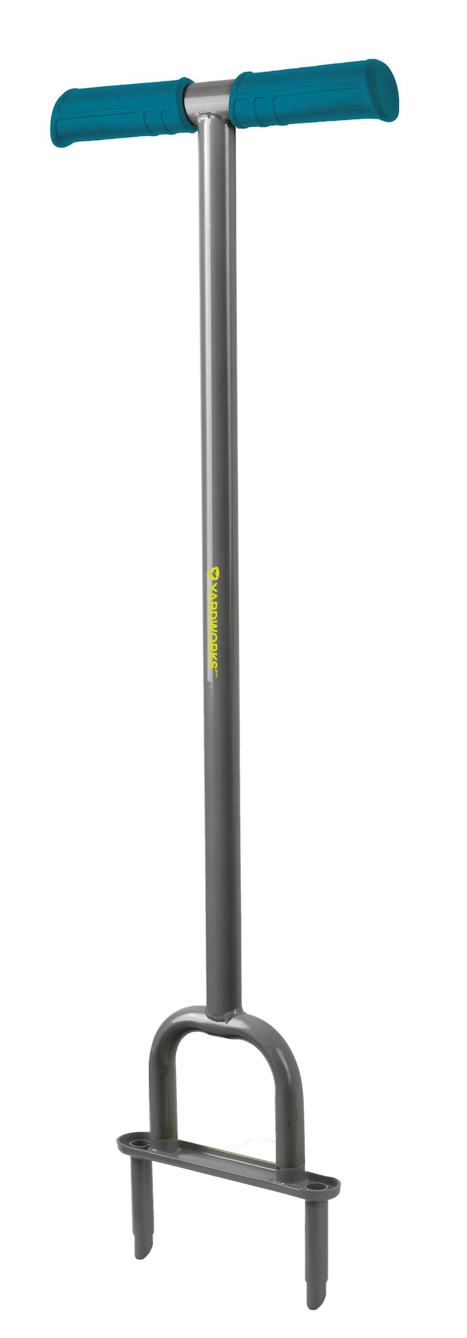 Yardworks Heavy-Duty 2-Prong Steel Garden Lawn Coring Aerator Z3