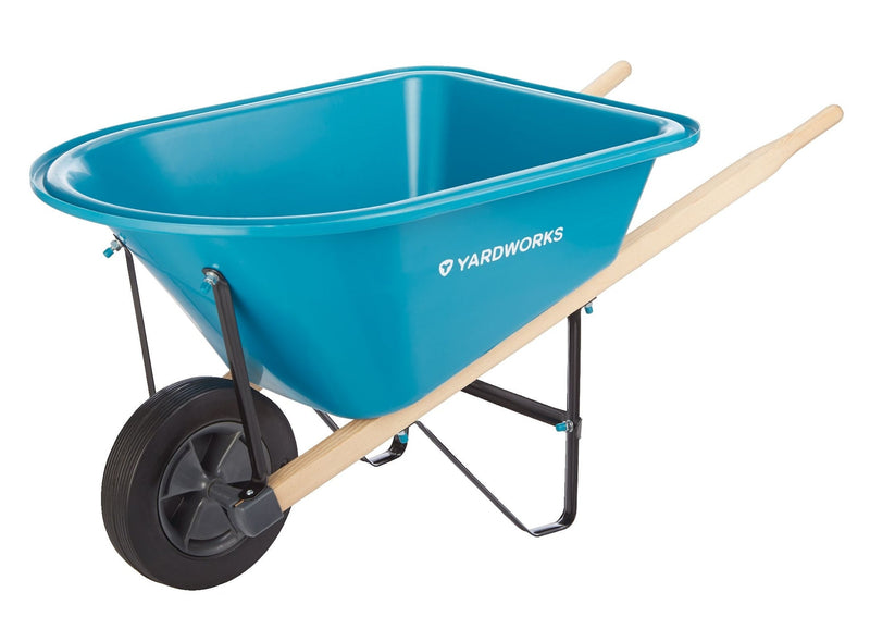 Yardworks Plastic Tray 1-Wheel Kids Wheelbarrow L0