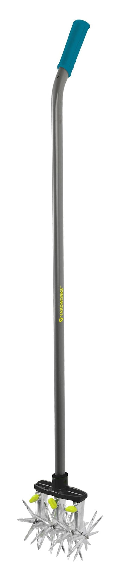 Yardworks Steel & Aluminum 3-Tine Rotary Cultivator, 48-in Angled Handle M5