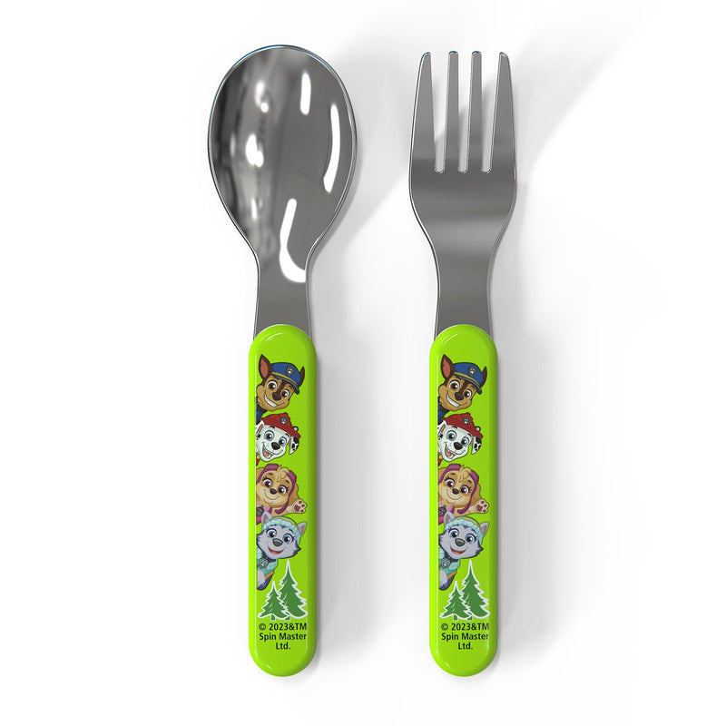 Zak Designs Paw Patrol Flatware Set with Fork & Spoon, 2-Pc E2