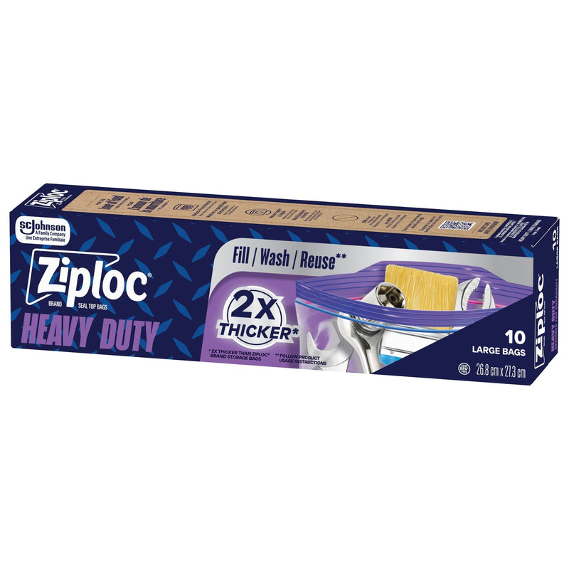 Ziploc Heavy Duty Bags, 10pk L1