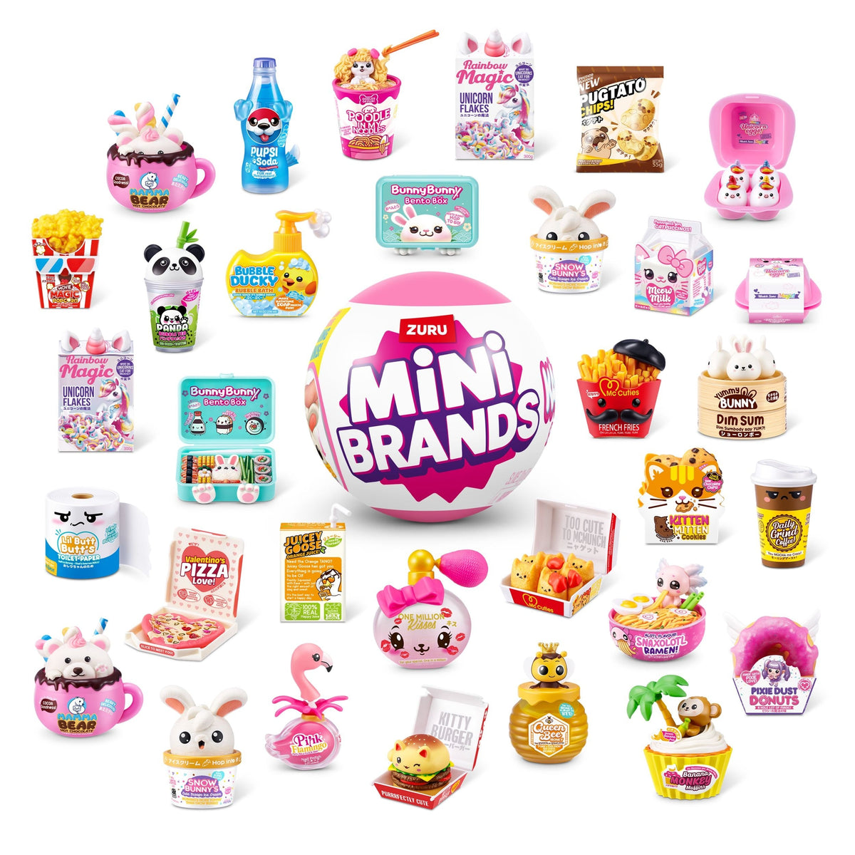 Zuru Mini Brand Kawaii Mystery Playset Capsule for Ages 3+, Assorted Contents