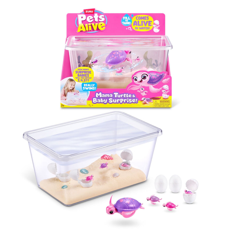 Zuru Pets Alive Mama and Turtle Surprise for Ages 3+ Y5
