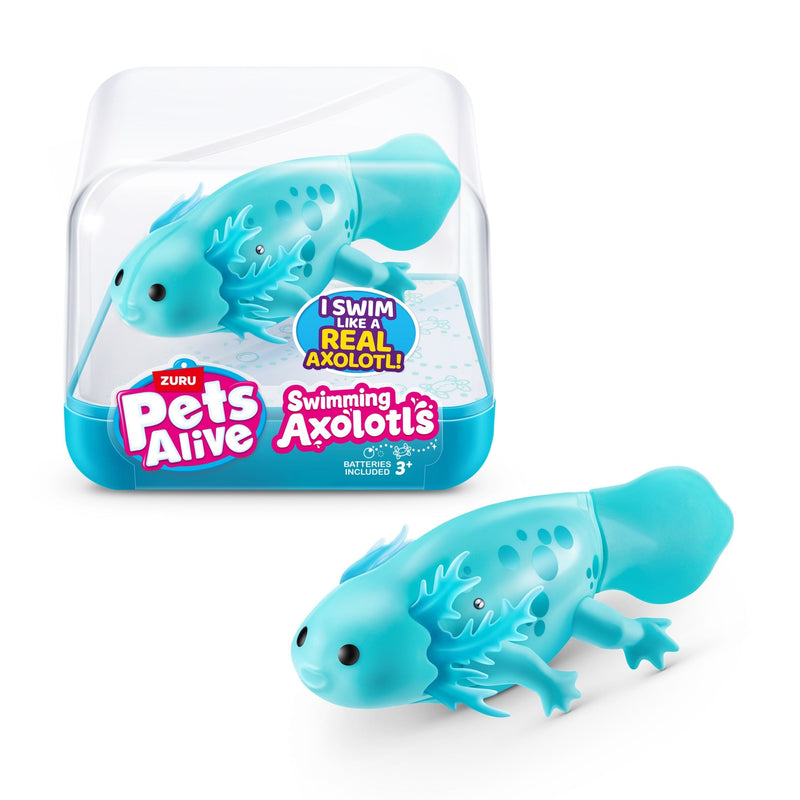 Zuru Pets Alive Realsitic Swimming Axolotl for Ages 3+ N7