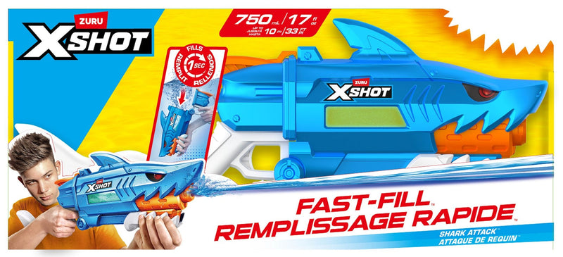 Zuru X Shot Shark Fast Fill Water Blaster with Fast-Fill Technology, 750-mL U3
