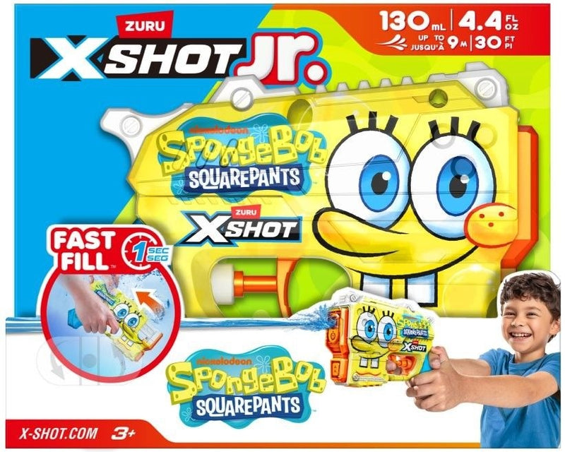 Zuru X Shot Skins SpongeBob Jr Fast Fill Water Soaker B9