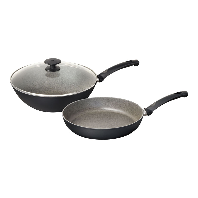 Zwilling 3-Piece Frying Set with 28-cm Frypan and 30-cm Wok B2