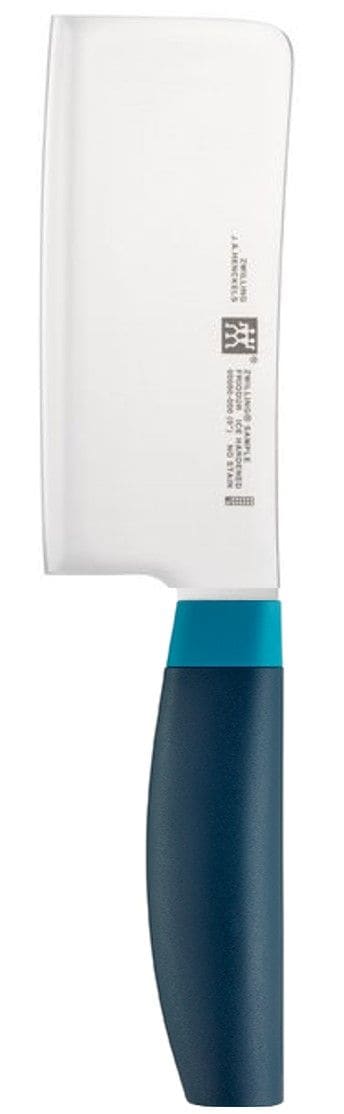 Zwilling Now Stainless Steel Knife Block Set with Blade Sharpener & Knife Block, Blue, 7-pc M9